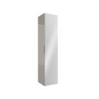 Colonne ALLIANCE 1600 reversible 1 porte avec miroir TAUPE BRILLANT 350 x 1600 x