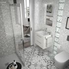 Meuble FUSSION CHROME 600 2 tiroirs SBIANCATO 598 x 540 x 450 mm