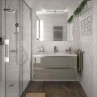 Meuble SPIRIT 1000 2 tiroirs metalliques TAUPE BRILLANT 997 x 540 x 450 mm