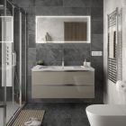 Meuble SPIRIT 1200 2 tiroirs metalliques TAUPE BRILLANT 1194 x 540 x 450 mm