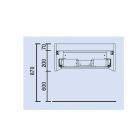 Meuble SPIRIT 600 1 tiroir metallique BLANC BRILLANT 598 x 270 x 450 mm