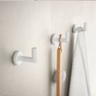 Patere LISSY BLANC MAT 40 x 50 x 70 mm