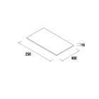 Plan de toilette CHENE AFRICAIN 250 x 16 x 460 mm