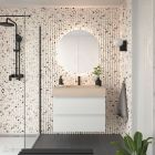 Plan de toilette COMPAKT 46 de 1001-1200 mm. avec grande vasque integree BALI