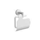 Porte-rouleau avec couvercle LISSY BLANC MAT 140 x 149 x 70 mm