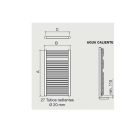 Seche-serviette REQUENA 118 chrome 1180 x 500 mm