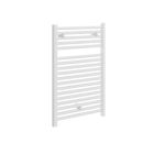 Seche-serviette REQUENA 87 electrique avec thermostat blanc 868 x 500 mm