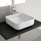 Vasque a poser DOLCE 390 EN PORCELAINE BLANCHE 390 x 140 mm