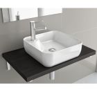 Vasque a poser ELLEN sans siphon ni bonde de vidage PORCELAINE BLANCHE