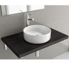 Vasque a poser KANDY sans siphon ni bonde de vidage PORCELAINE BLANCHE