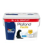 Peinture PLAFOND FACILE Blanc Mat 5 L + 1 L gratuit