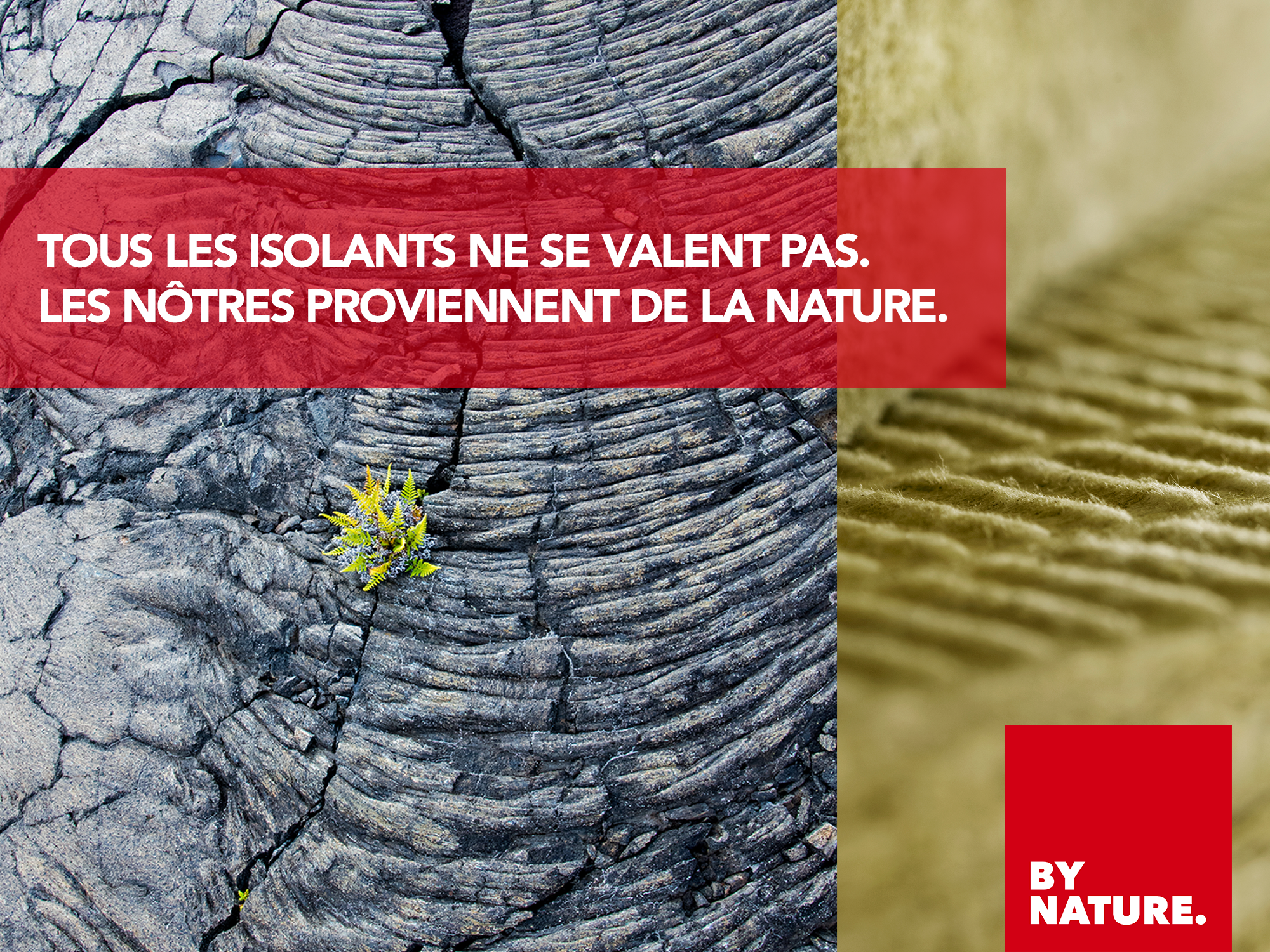   Tous les isolants ne se valent pas. Les produits ROCKWOOL proviennent de la nature.