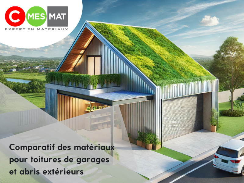 Comparatif des matériaux pour toitures de garages et abris extérieurs