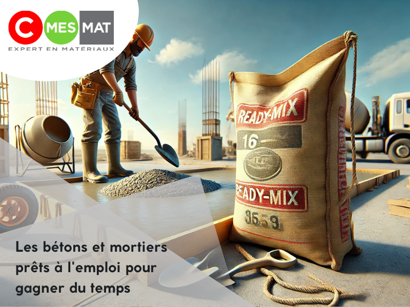 Les bétons et mortiers prêts à l'emploi pour gagner du temps sur vos chantiers