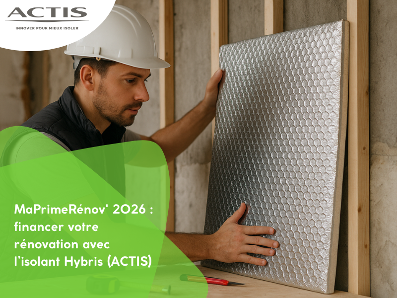 MaPrimeRénov' 2026 : financer votre rénovation avec l’isolant Hybris (ACTIS)
