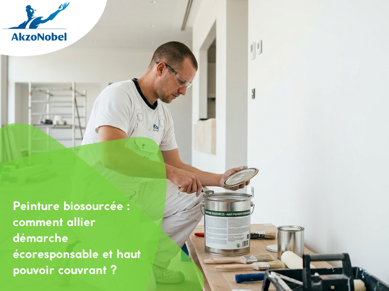 Peinture biosourcée : comment allier démarche écoresponsable et haut pouvoir couvrant ?