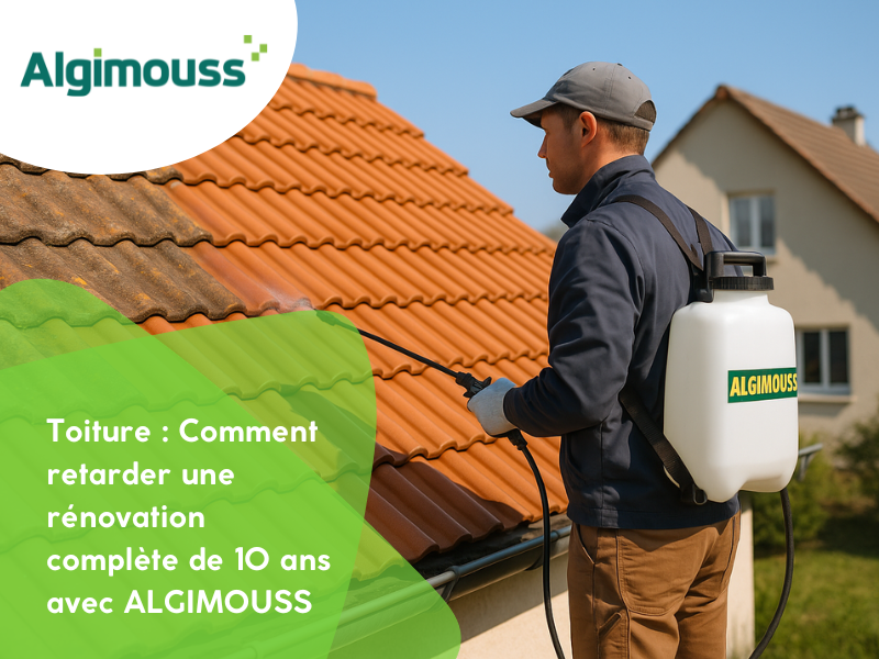 Toiture : Comment retarder une rénovation complète de 10 ans avec ALGIMOUSS