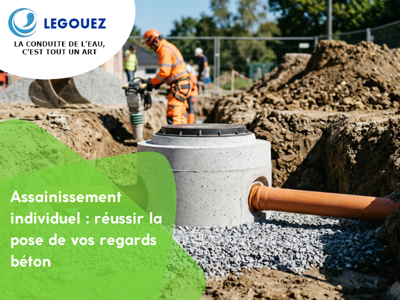 Assainissement individuel : réussir la pose de vos regards béton