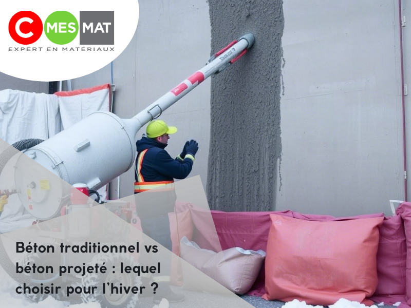 Béton traditionnel vs béton projeté : lequel choisir pour l’hiver ?