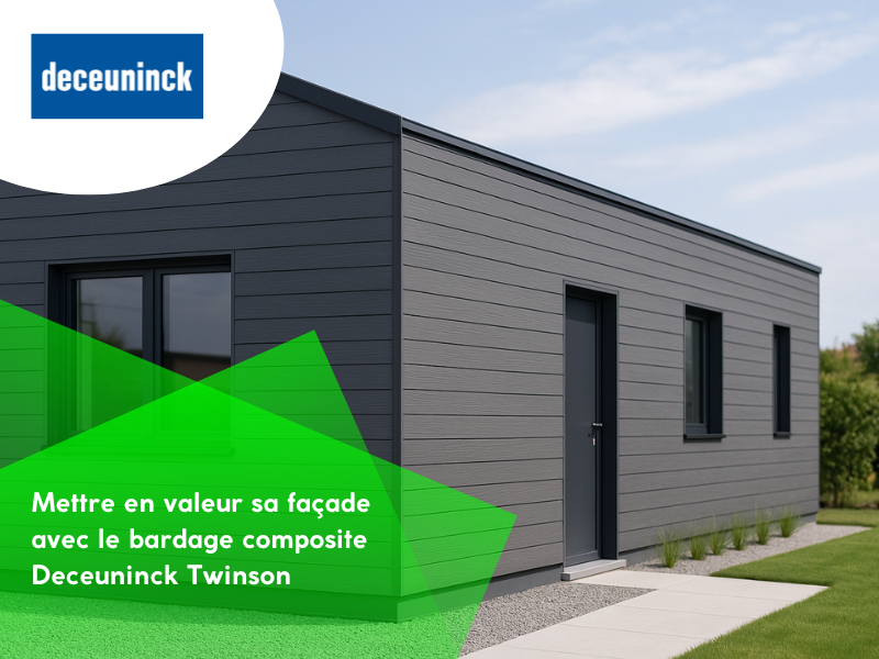 Mettre en valeur sa façade avec le bardage composite Deceuninck Twinson