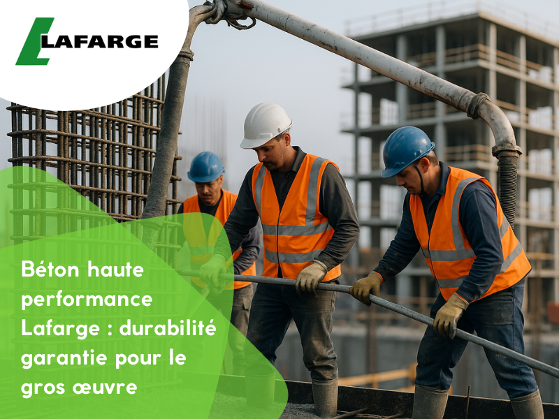 Béton haute performance Lafarge : durabilité garantie pour le gros œuvre