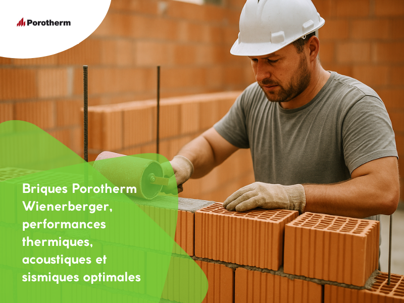 Briques Porotherm Wienerberger, performances thermiques, acoustiques et sismiques optimales