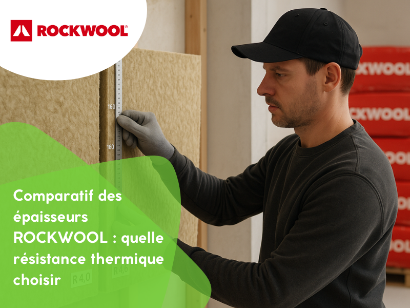 Comparatif des épaisseurs ROCKWOOL : quelle résistance thermique choisir