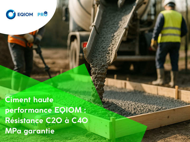 Ciment haute performance EQIOM : Résistance C20 à C40 MPa garantie