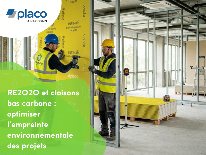 RE2020 et cloisons bas carbone : optimiser l'empreinte environnementale des projets