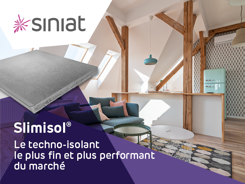 Slimisol : Système d’isolation par l’intérieur ultra-mince le plus performant du marché