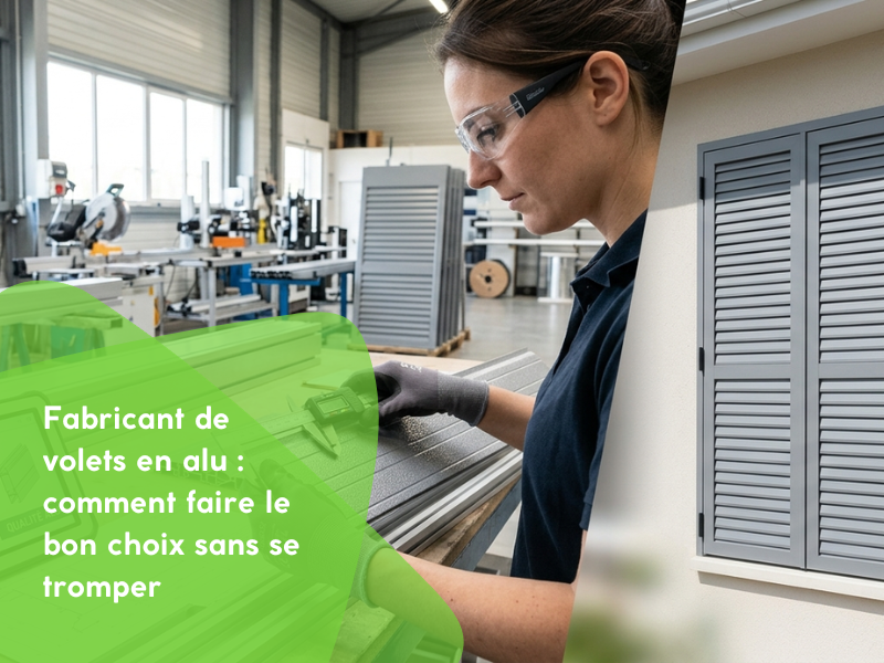 Fabricant de volets en alu : comment faire le bon choix sans se tromper