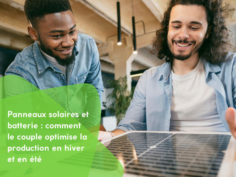 Panneaux solaires et batterie : comment le couple optimise la production en hiver et en été