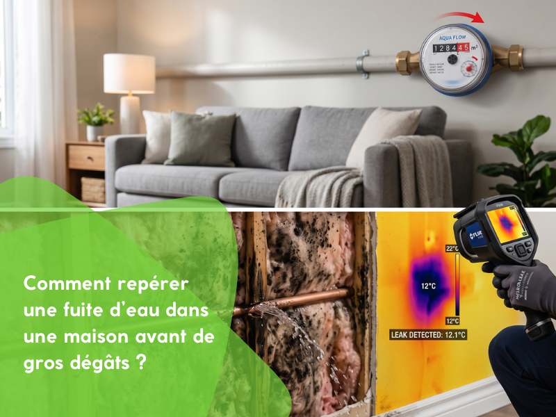 Comment repérer une fuite d’eau dans une maison avant de gros dégâts ?