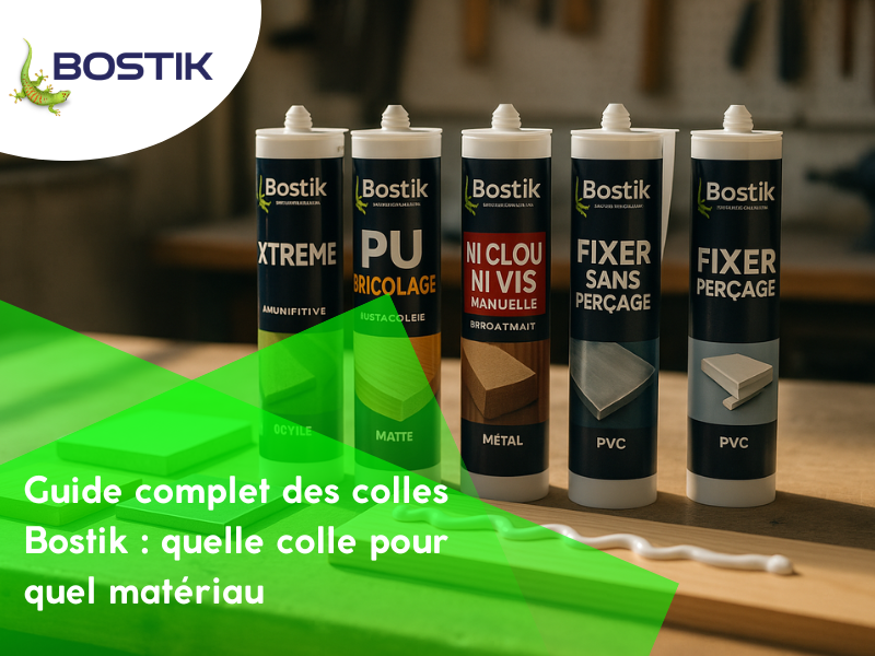 Guide complet des colles Bostik : quelle colle pour quel matériau