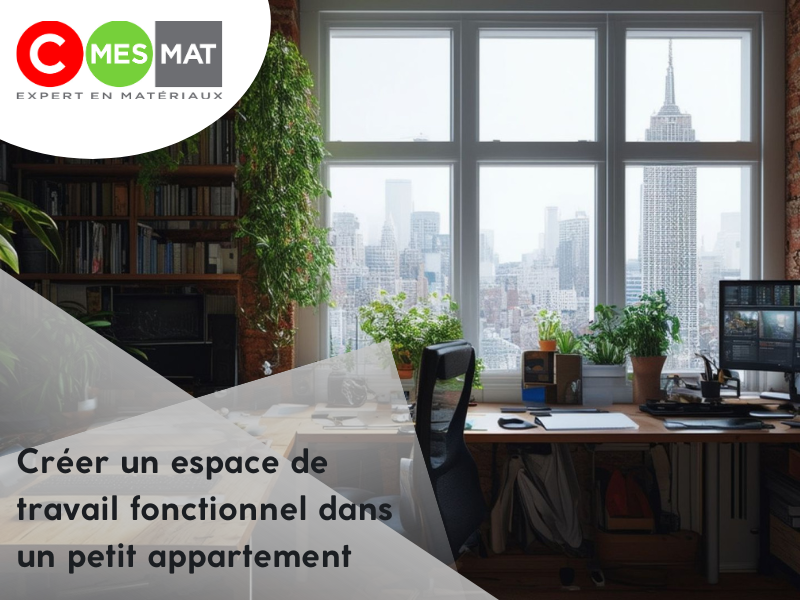 Créer un espace de travail fonctionnel dans un petit appartement
