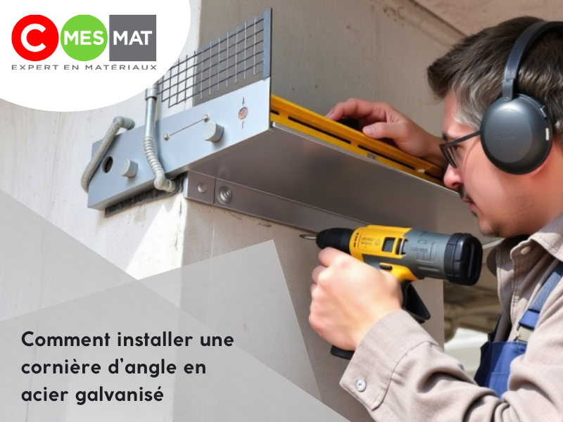 Comment installer une cornière d’angle en acier galvanisé ?