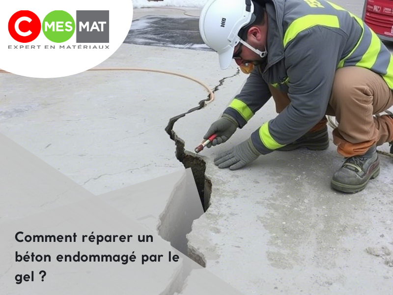 Comment réparer un béton endommagé par le gel ?