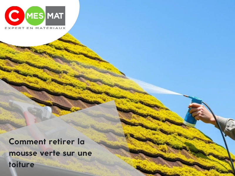 Comment retirer la mousse verte sur une toiture