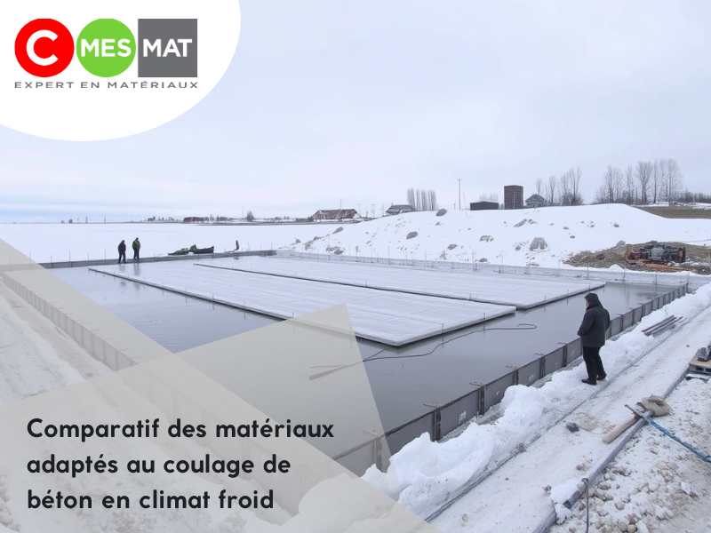 Comparatif des matériaux adaptés au coulage de béton en climat froid