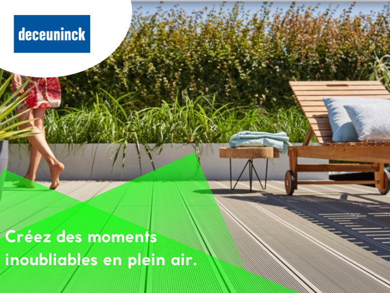 La terrasse lieu de vie avec Deceuninck