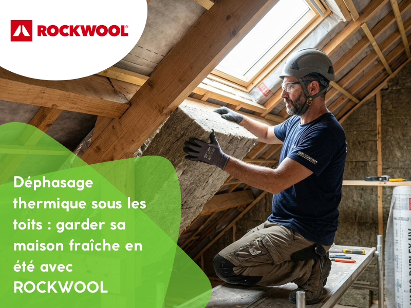 Déphasage thermique sous les toits : garder sa maison fraîche en été avec ROCKWOOL