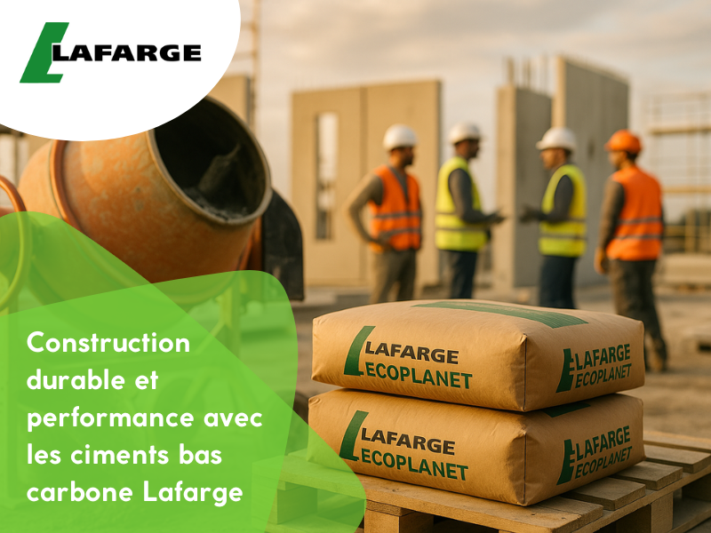 Construction durable et performance avec les ciments bas carbone Lafarge