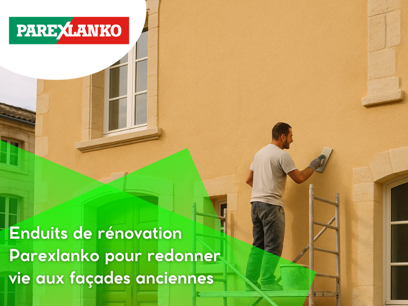 Enduits de rénovation Parexlanko pour redonner vie aux façades anciennes