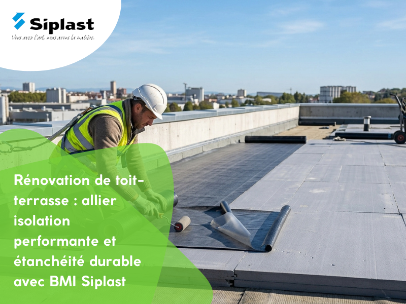 Rénovation de toit-terrasse : allier isolation performante et étanchéité durable avec BMI Siplast