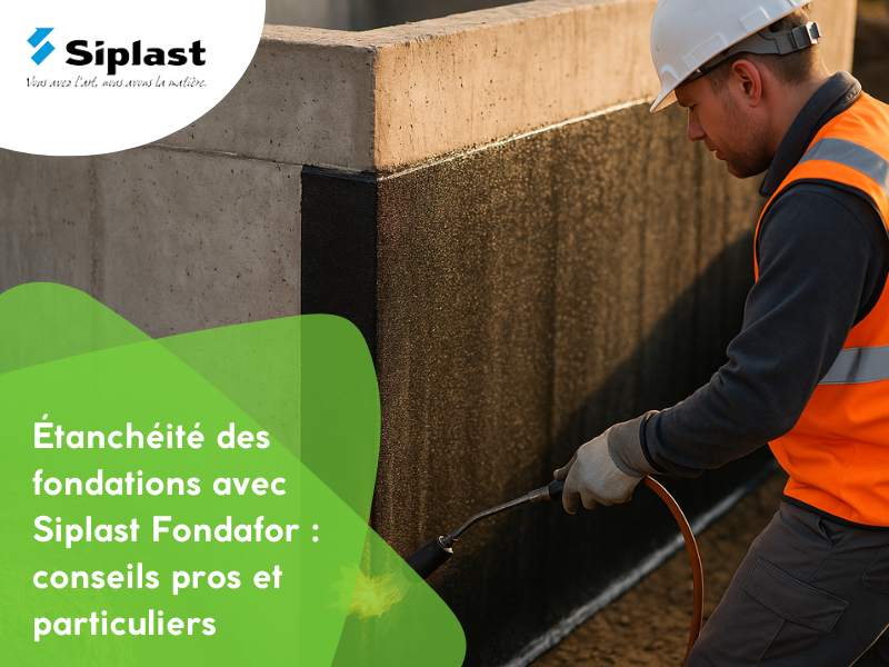 Étanchéité des fondations avec Siplast Fondafor : conseils pros et particuliers