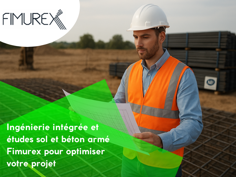 Ingénierie intégrée et études sol et béton armé Fimurex pour optimiser votre projet