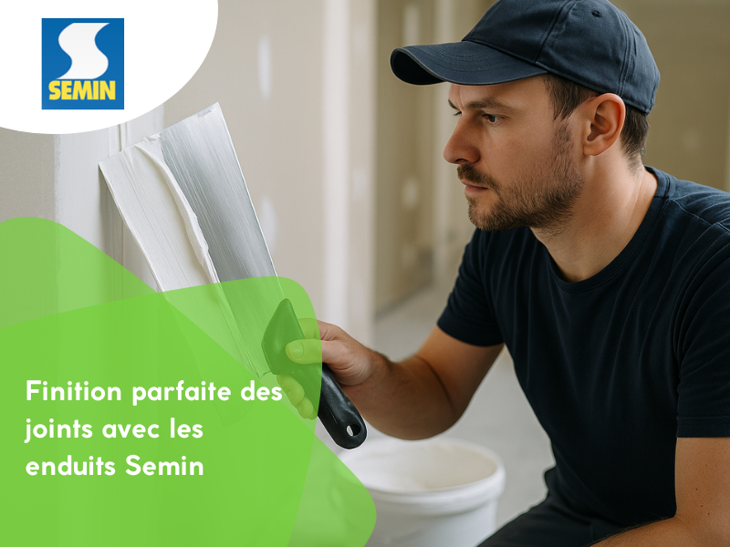 Finition parfaite des joints avec les enduits Semin