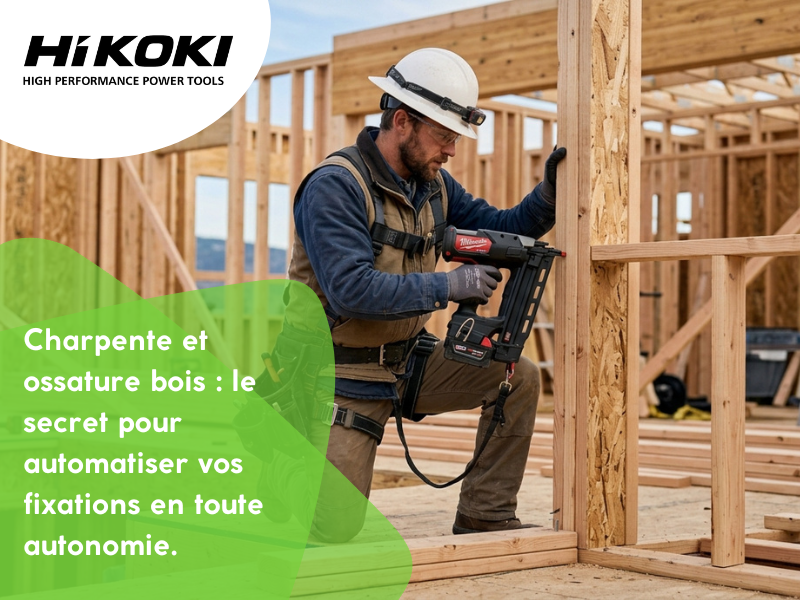 Charpente et ossature bois : le secret pour automatiser vos fixations en toute autonomie.