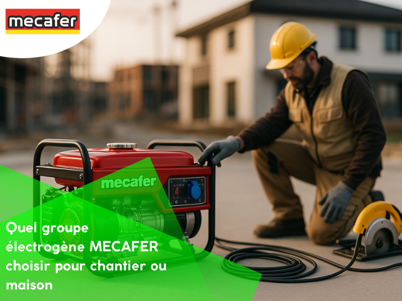 Quel groupe électrogène MECAFER choisir pour chantier ou maison