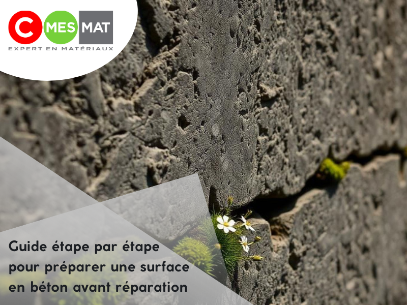 Guide étape par étape pour préparer une surface en béton avant réparation